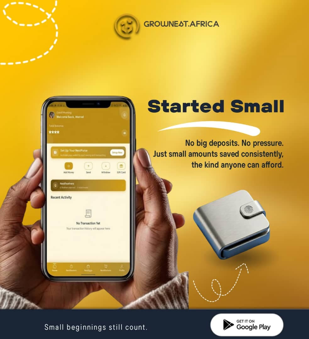NestPurse app screen on phone
